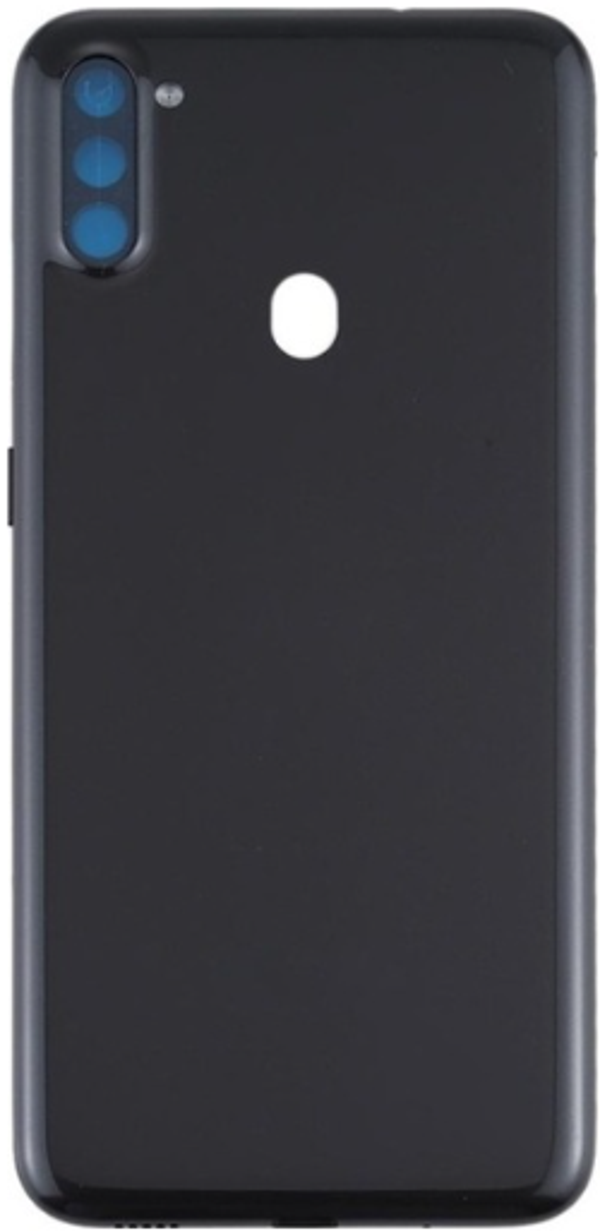 Samsung A11 SM-A115 Uyumlu Arka Pil Kapağı Siyah - Image 1