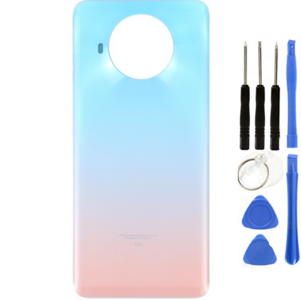 Xiaomi Mi 10T Lite 5G Uyumlu Arka Pil Kapağı Açık Mavi + Tamir Seti - Image 1