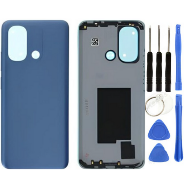 Redmi 12C Uyumlu Full Kasa Arka Pil Kapağı Mavi + Tamir Seti - Image 1