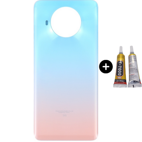 Xiaomi Mi 10T Lite Uyumlu Arka Pil Kapağı Açık Mavi + B7000 - Image 1