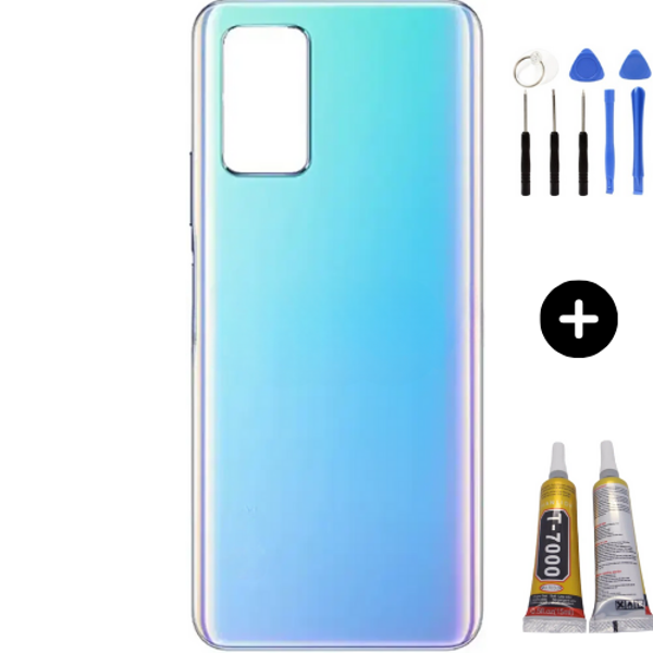 İnfinix Note 8 Uyumlu Arka Kapak Mavi + Montaj Seti - Image 1