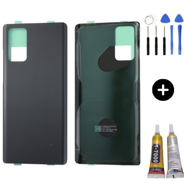 Samsung Galaxy Note 20 SM-N980 Uyumlu Arka Pil Kapağı Siyah + Montaj Seti - Image 1