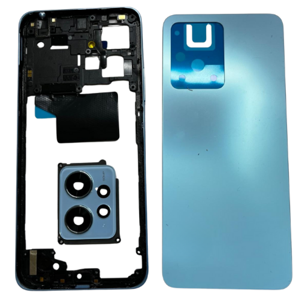 Redmi Note 12 4G  Uyumlu Arka Kapak Kasa (Mavi) + Orta Çıta - Image 1