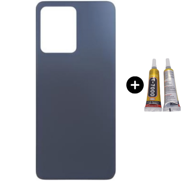 Redmi Note 12 Uyumlu Arka Pil Kapağı Siyah + B7000 - Image 1