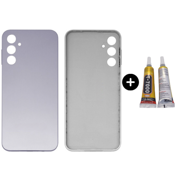 Samsung A14 SM-A145F Uyumlu Arka Pil Kapağı Beyaz + B7000 - Image 1