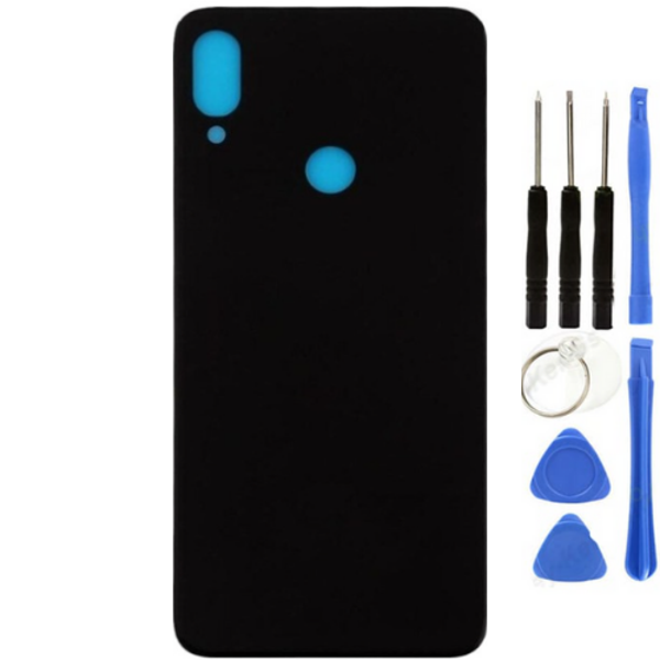 Redmi Note 7 Uyumlu  Arka Pil Kapağı Siyah + Tamir Seti - Image 1