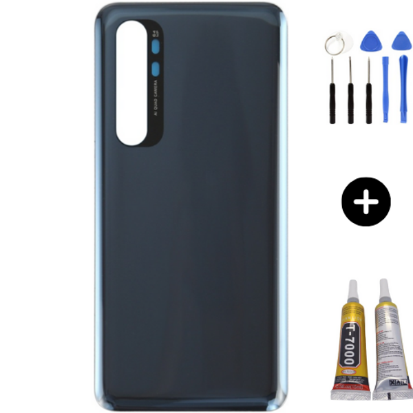 Xiaomi Mi Note 10 Lite 5G Uyumlu Arka Pil Kapağı Siyah + Montaj Seti - Image 1