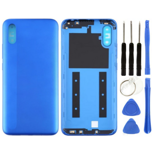 Redmi 9A Uyumlu Full Kasa Arka Pil Kapağı Mavi + Tamir Seti - Image 1