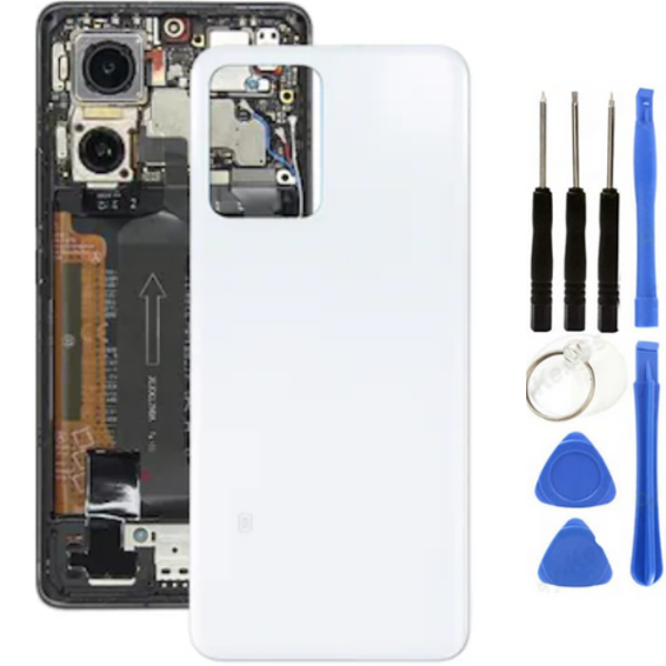 Redmi Note 12 Uyumlu Arka Pil Kapağı Beyaz + Tamir Seti - Image 1