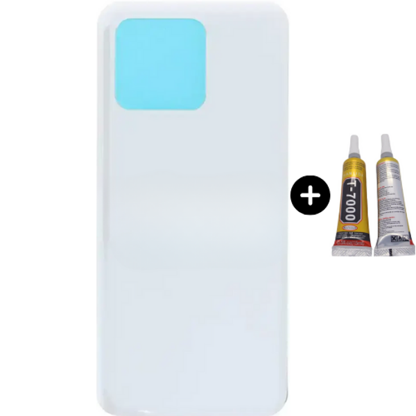 Xiaomi Mi 13 Uyumlu Arka Pil Kapağı Beyaz + B7000 - Image 1