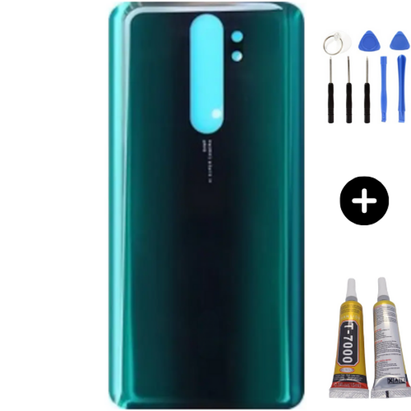 Redmi Note 8 Pro Uyumlu  Arka Pil Kapağı Yeşil + Montaj Seti - Image 1