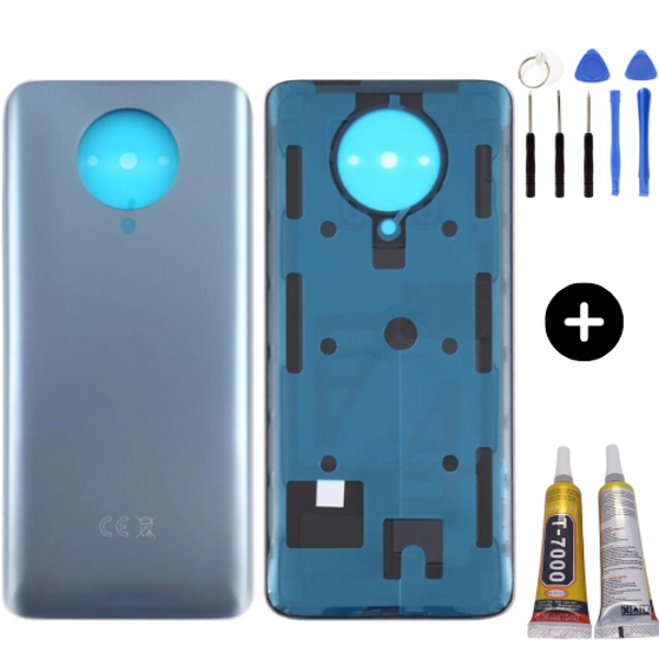 Xiaomi Poco Pocophone F2 Pro Uyumlu Arka Pil Kapağı Siyah + Montaj Seti - Image 1
