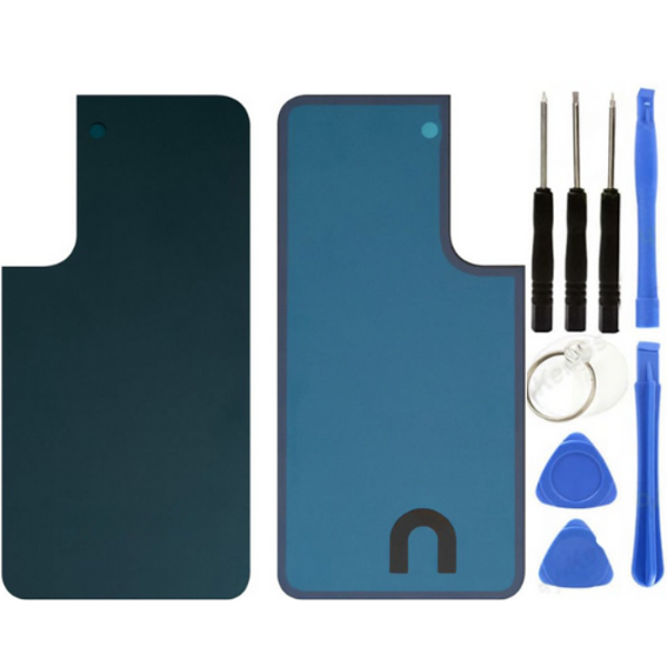 Samsung S22 SM-S901 Uyumlu Arka Pil Kapağı Yeşil + Tamir Seti - Image 1