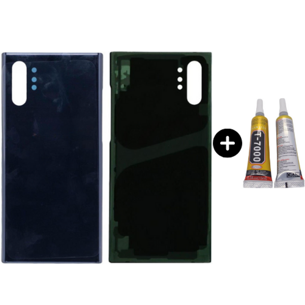 Samsung Galaxy Note 10 Plus SM-N970F Uyumlu Arka Pil Kapağı Siyah + B7000 - Image 1