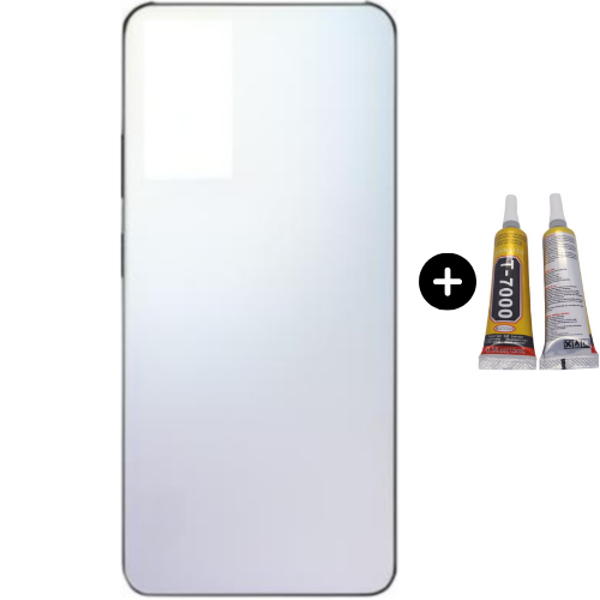 Redmi Note 12 Pro Uyumlu Arka Pil Kapağı Beyaz + B7000 - Image 1