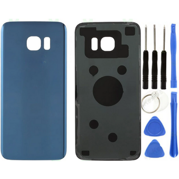 Samsung S7 Edge SM-G935 Uyumlu Arka Pil Kapağı Mavi + Tamir Seti - Image 1