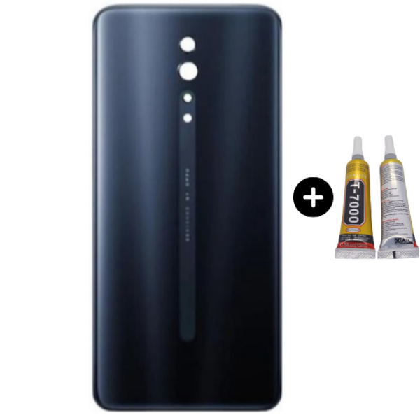 Oppo Reno Z Uyumlu Arka Pil Kapağı Siyah + B7000 - Image 1