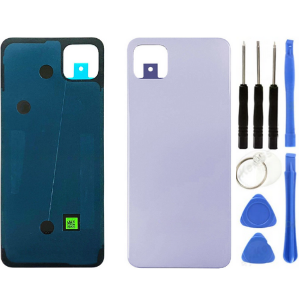 Samsung A22 5G SM-A226F Uyumlu Arka Pil Kapağı Mor + Tamir Seti - Image 1
