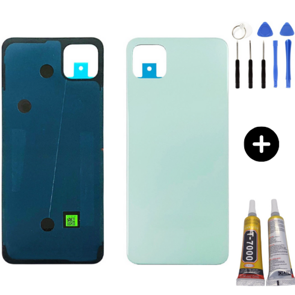 Samsung A22 5G SM-A226F Uyumlu Arka Pil Kapağı Yeşil + Montaj Seti - Image 1