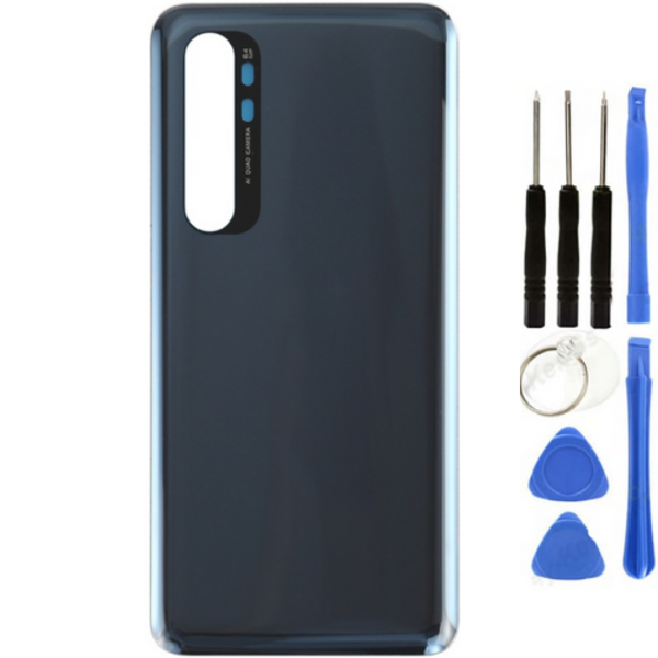 Xiaomi Mi Note 10 Lite Uyumlu Arka Pil Kapağı Siyah + Tamir Seti - Image 1