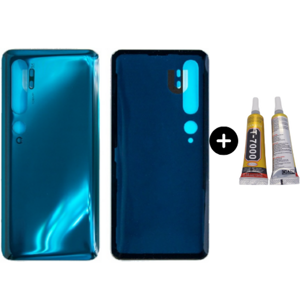 Xiaomi Mi Note 10 Pro Uyumlu Arka Pil Kapağı Yeşil + B7000 - Image 1
