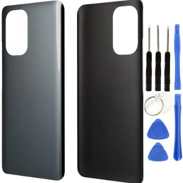Redmi K40 Uyumlu Arka Pil Kapağı Siyah + Tamir Seti - Image 1
