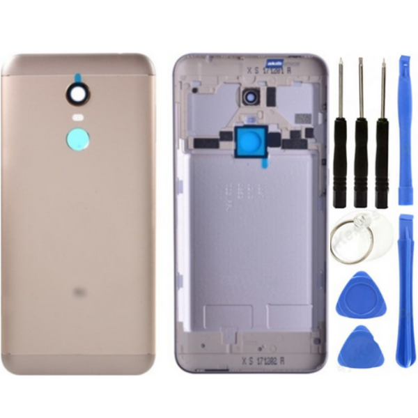 Redmi 5 Plus Uyumlu Full Kasa Arka Pil Kapağı Gold + Tamir Seti - Image 1