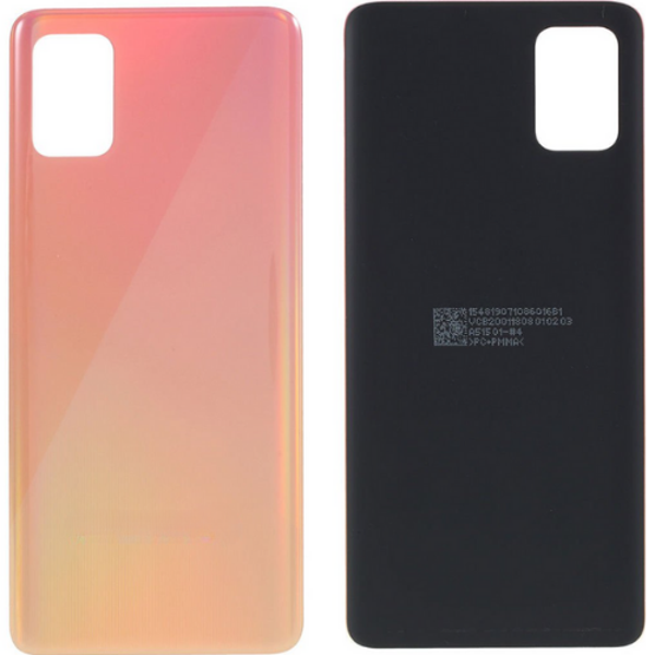 Samsung A51 SM-A515 Uyumlu Arka Pil Kapağı Turuncu - Image 1