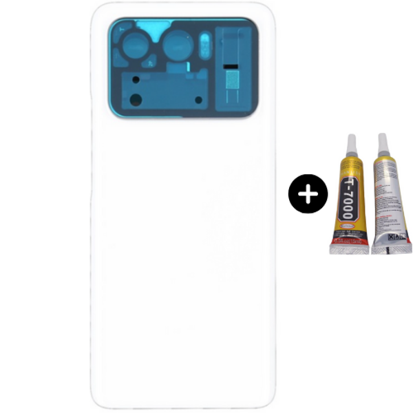 Xiaomi Mi 11 Ultra Uyumlu Arka Pil Kapağı Beyaz + B7000 - Image 1