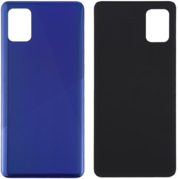 Samsung A41 SM-A415 Uyumlu Arka Pil Kapağı Mavi - Image 1