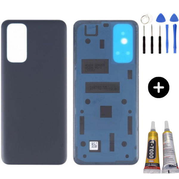 Redmi Note 11S Uyumlu Arka Pil Kapağı Siyah + Montaj Seti - Image 1