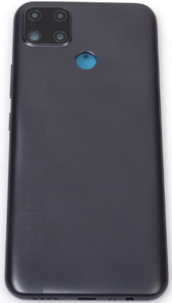 Oppo C25 2021 Uyumlu Full Kasa Arka Kapak Siyah  - Image 1