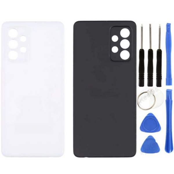 Samsung A52 SM-A525 Uyumlu Arka Pil Kapağı Beyaz + Tamir Seti - Image 1