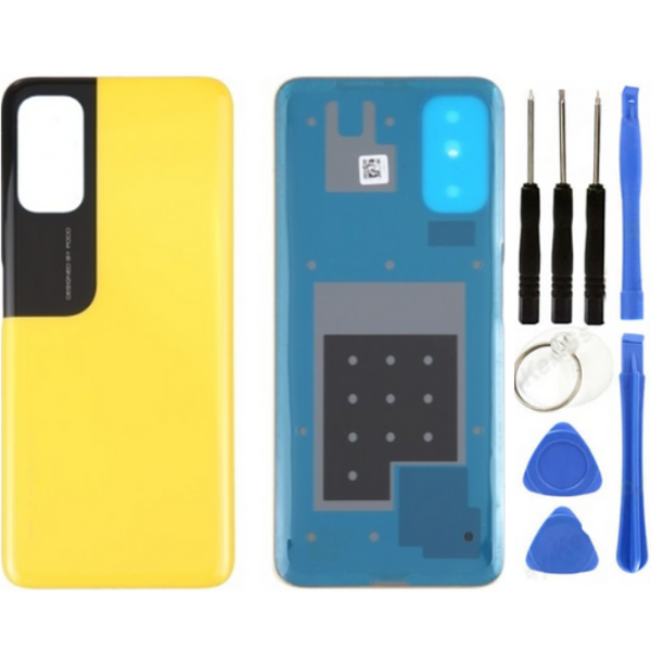 Xiaomi Poco Pocophone M3 Pro Uyumlu Arka Pil Kapağı Sarı + Tamir Seti - Image 1