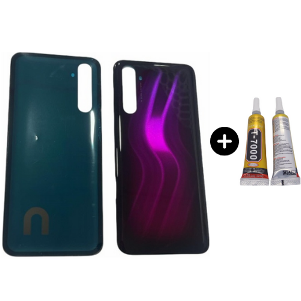 Realme 6 Pro Uyumlu Arka Pil Kapağı Pembe + B7000 - Image 1