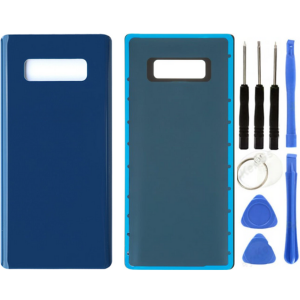 Samsung Galaxy Note 8 SM-N950F Uyumlu Arka Pil Kapağı Mavi + Tamir Seti - Image 1