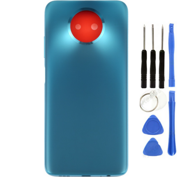 Redmi Note 9 5G Uyumlu Full Kasa Arka Pil Kapağı Yeşil + Tamir Seti - Image 1