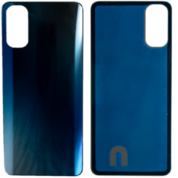 Oppo Reno 4 Uyumlu Arka Pil Kapağı Mavi  - Image 1