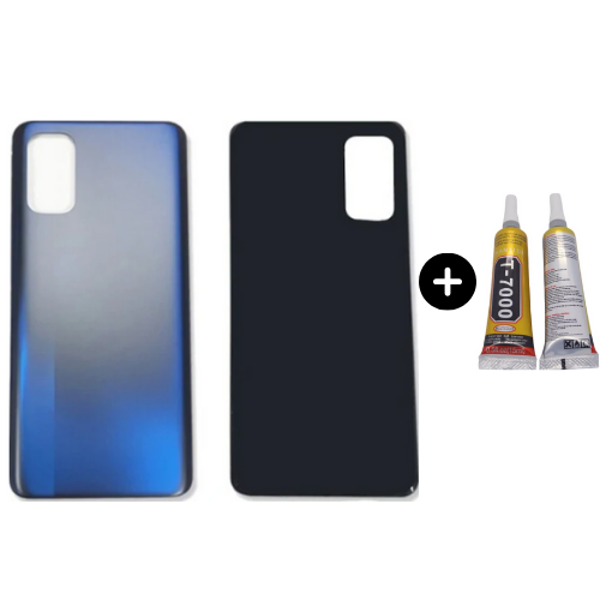 Realme 7 Uyumlu Arka Pil Kapağı Mavi + B7000 - Image 1