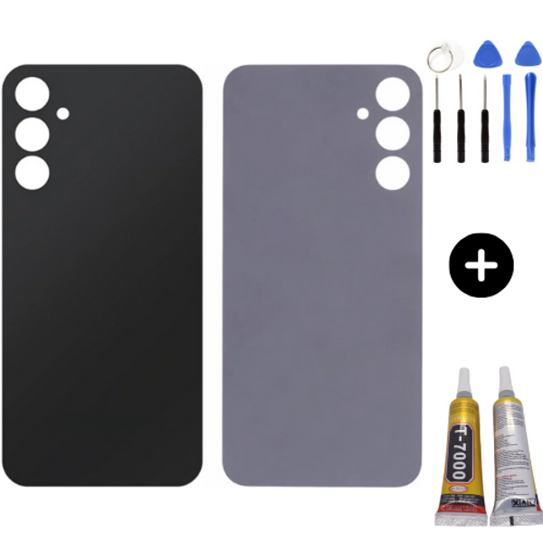 Samsung A24 SM-A245F Uyumlu Arka Pil Kapağı Siyah + Montaj Seti - Image 1