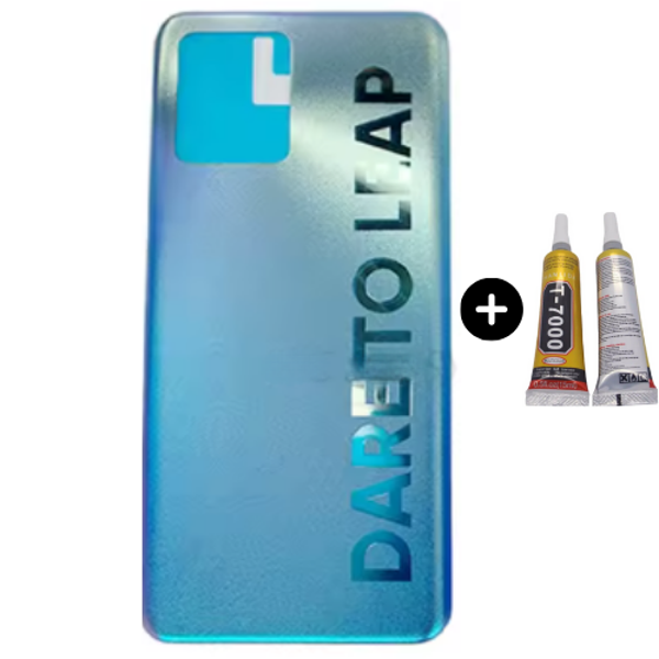 Realme 8 Pro Uyumlu Arka Pil Kapağı Mavi + B7000 - Image 1