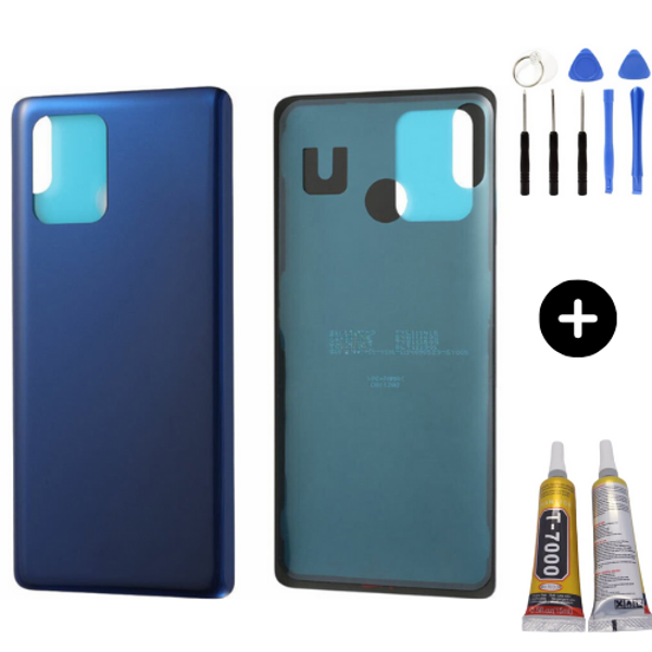 Samsung S10 Lite SM-G770 Uyumlu Arka Pil Kapağı Mavi + Montaj Seti - Image 1
