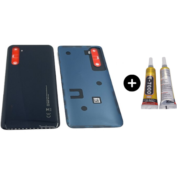 Realme 6 Uyumlu Arka Pil Kapağı Siyah + B7000 - Image 1
