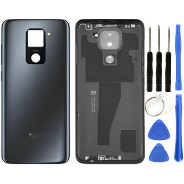 Redmi Note 9 Uyumlu Full Kasa Arka Pil Kapağı Siyah + Tamir Seti - Image 1