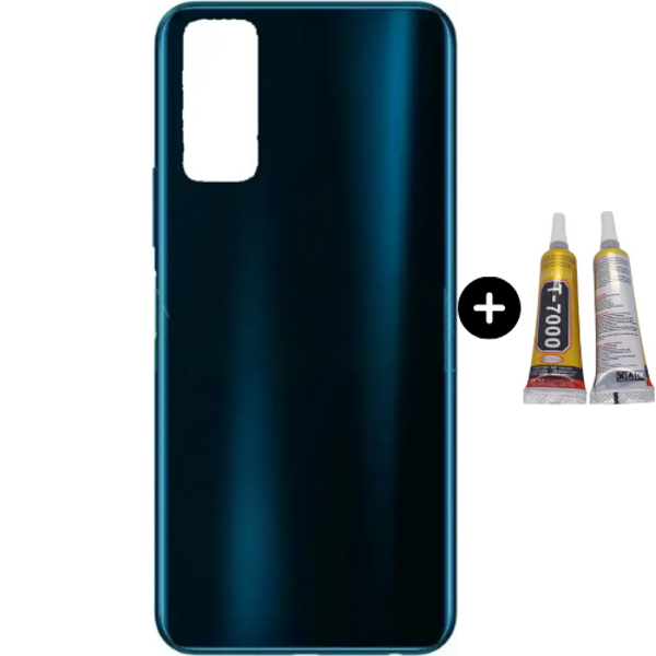 Vivo Y33S Uyumlu Arka Pil Kapağı Mavi + B7000 - Image 1