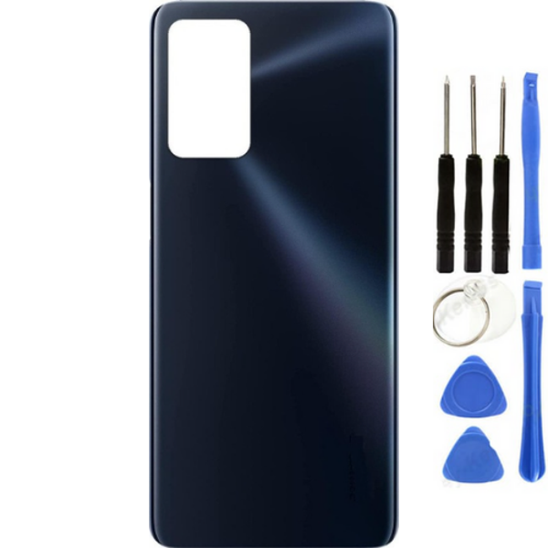 Oppo A16 Uyumlu Arka Pil Kapağı Siyah + Tamir Seti - Image 1