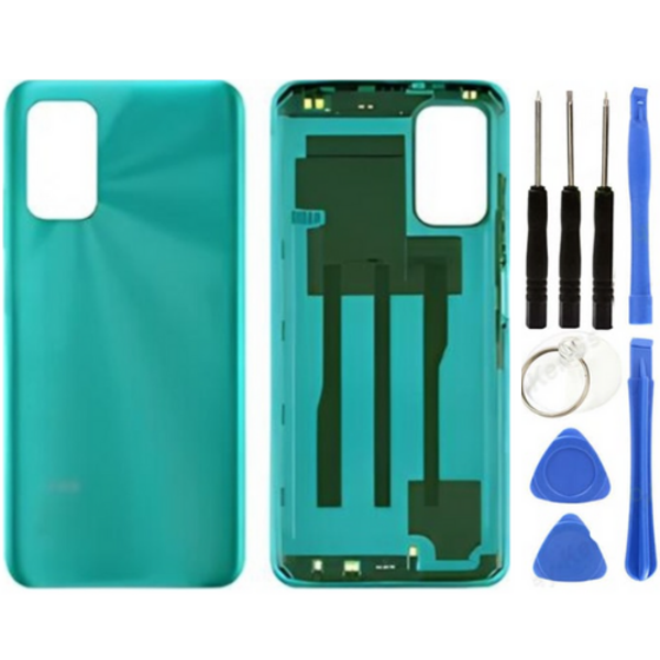 Redmi 9T Uyumlu Full Kasa Arka Pil Kapağı Yeşil + Tamir Seti - Image 1