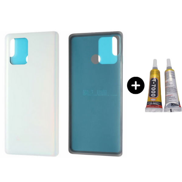 Samsung S10 Lite SM-G770 Uyumlu Arka Pil Kapağı Beyaz + B7000 - Image 1