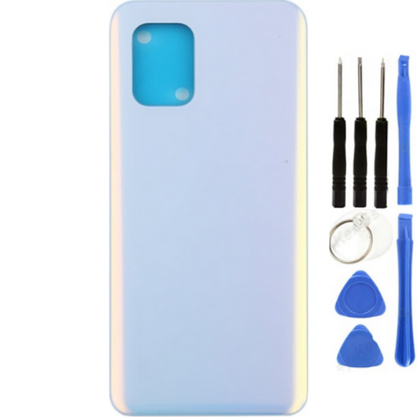 Xiaomi Mi 10 Lite 5G Uyumlu Arka Pil Kapağı Beyaz + Tamir Seti - Image 1