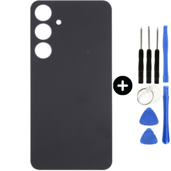 Samsung S24 Plus SM-S926 Uyumlu Arka Pil Kapağı Siyah + Tamir Seti - Image 1